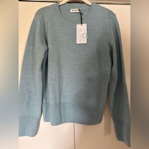 100% merino wool Light Blue Minna Sweater